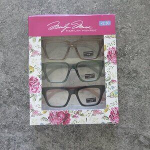(A-7) Marilyn Monroe Premium Reading Glasses 3 pairs Set